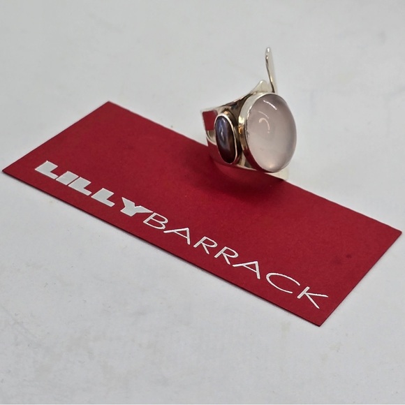 Lilly Barrack Stering Silver Moonstone Ring